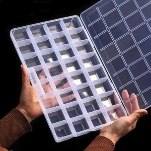 Scatole di gioielli a 8 di tipo trasparente in plastica trasparente scatola per contenitore regolabile contenitore per perle Oreger Organizer Organizer Box