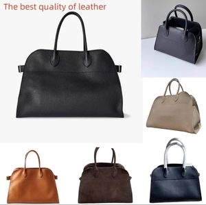 Row Torba Park Margaux 17 Terrasse Tote Kadın Çanta Gül Kendall Hailey Gerçek Deri Omuz Çantaları Kova Çantası Slouchy Muz Yarım Ay Penholders Bag