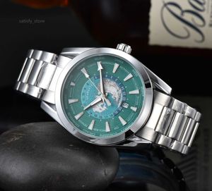 2022 MENS LUXURY 3-PIN Fashion High Quality Unisex Metal Steel Quartz Watch Band Calender Function