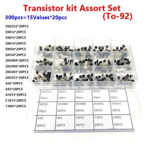 TO-92 Transistor Kit Sortment Box 2222 5551 C945 13001 8050 8550 A42 A92 PNP/NPN-Transistoren Set Electronics Kit Set