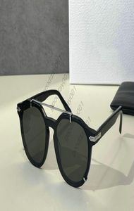 Retro runda solglasögon män märkesdesigner vintage små solglasögon kvinnor fashionabla glasögongrön uv400 blacksuit ri solglasögon 7424948
