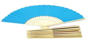 Party Favor 1020304050pcs Personlig vikbar papper DIY -fan Vintage Fans Bröllop Favors Baby Shower Gift Decoration7269259