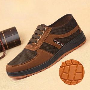 Casual Shoes Soft Sole Men Shoe Labor Protection For Street Vendors Sneaker Mesh Breathable Loafers Zapatillas De Hombre