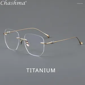 Occhiali da sole cornici occhiali senza pianto ultra leggero puro titanium occhiali occhiali poligon