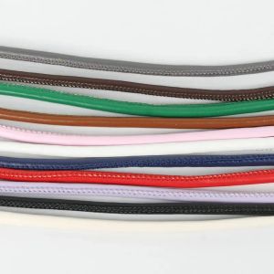 Corde corde rotonde in pelle rotonda per gioielli che producono braccialetti collana cratle fai -da -te e progetti hobby corde da 6 mm rotolo di 5 metri