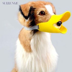 Entregar o focinho de pato anti-mordida ajustável para cães pare de latir e morder o acessório da capa da boca de silicone premium