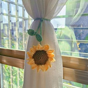 DIY Crochet Finished Curtain Straps Kawaii Curtain Pendant Multiple Uses Handmade Pendant Tied Rope Accessories Home Decor
