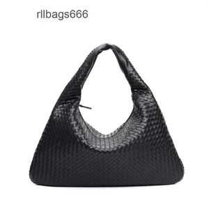 Super Designer Pure Bags Leather 2024 Handgjorda väska Jodie Hop Soft Large Woven Venetas Bottegs Western Teen Hobo Cowhide Casual Underarm Handbag Mpdo