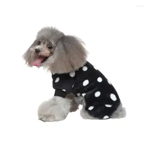 Vestuário para cães de roupas frias de clima frio quentes de cachorro de pão de cachorro de quatro patas pijamas de inverno para cães pequenos corpunete