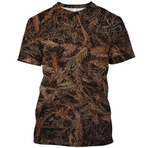 Outdoor Camouflage dżungla Camo Summer Męska T-shirt Zabawne O-Neck Szybki suchy luźne polowanie na twardy facet osobowość krótkie rękaw