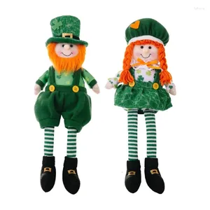 Decorazione per feste Saintpatrick's Day Gnomes Irish Plush Bolls Regalo di Pasqua Shamrocks