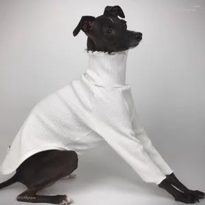 Hundekleidung aus Code-Clearance Sommer dünner Rollkragenpullover vierbeinige Mantel Elastischer Eis Seidenfaden Whippet Italienisch Greyhound