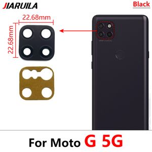 100% original Nytt bakre bakre kameraglaslins för Motorola Moto G 5G / G 5G Plus med ahesiv klistermärke