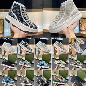 Designers Tennis 1977 Sneakers Luxury Canvas Shoes Beige Blue Washed Jacquard Denim Shoe Ace Rubber Sole brodered Vintage Casual Sneaker