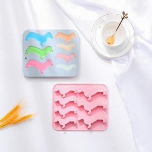 Ice Cube Tray Silicone Trays Molds Dog Mold Dachshund Chocolate Shaped Baking Candylidmini Jellypuppy Cream Muffin Maker Making