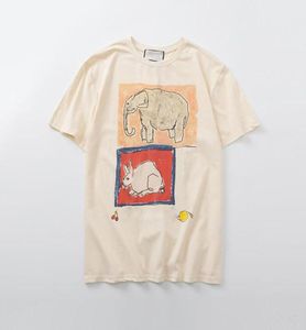 Summer Men039S tshirts Casual Elephant Rabbit Print Men Women T Shirt Streetwear Hip Hop Men Clothing7442961