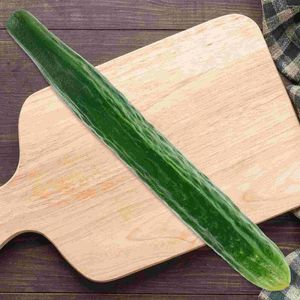 Decorative Flowers Simulated Vegetable Model Fake Cucumber Dish Decoration Kitchen Cabinet Pography Ornament (pu Cucumber) Simulation