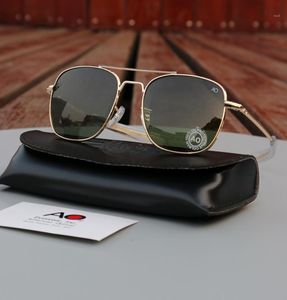 Güneş Gözlüğü AO Pilot Erkekler Vintage Retro Havacılık Güneş Gözlükleri Amerikan Optik Gözlük Orijinal Kutu Kılıfı Gafas de Sol Hombre6314969