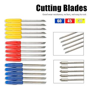 5pcs 30/45/60 graus Vinil Cutter Machine Blades Substituição do cortador de cortador de graphtec CB09 Plotter da plotadora de vinil, alça