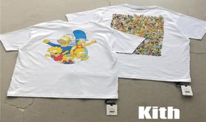 T -Shirt -Tabellenbox Kith Cartoon Animation Comic Graphics Print Tee Hochwertige Top4025338