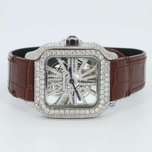 Luxury Looking Fully Watch Iced Out For Men woman Top craftsmanship Unique And Expensive Mosang diamond Watchs For Hip Hop Industrial luxurious 29921