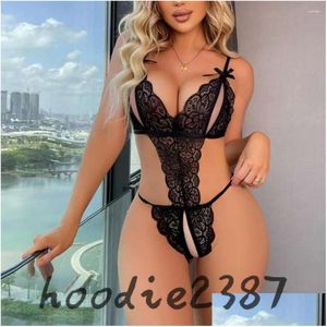 Bras Sets Bras Sets Bodysuit Exotic Porn Outfit Women Y Lingerie Lace Babydoll Chemise Dress Erotic Underwear Bra Open Crotch Porno Costumes Dr Otmc3