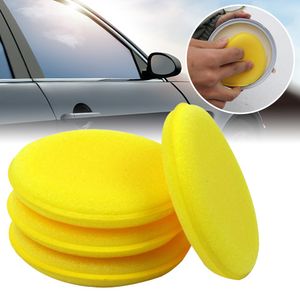 Car Round Waxing Polish Sponges Pad High Density Foam Applicator Pads Curing Polishing Sponges Car Detailing Tools for Auto Wash