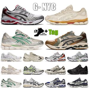 Homens de moda Mulheres Running Shoes Silver Trail Sneakers Marathon ASIX Runners Sports Tiger México 66 Gel NYC São mocas de lona Vintage Aqua Aqua Oatmeal Treinadores