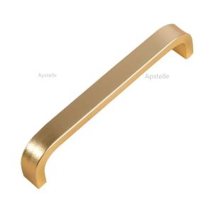 Solid/Hollow Space Aluminum Handle Kitchen Furniture Pulls Modern Wardrobe Handle Drawer Handle 64mm/96mm/128mm/160mm/192mm