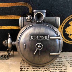 Zegarki kieszonkowe vintage steampunk kieszeni Fob Mens unisex wojskowy kwarcowy Naszyjnik z łańcuchem Prezenty RELOJ HOMBRE Y240410