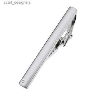 Tie Clips Formal Mens Tie Clip Pin with Crystal Skinny Tie Clip for men Tie Bar with Box Y240411