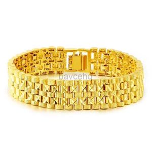 Bangle Gold Armband Men 9999 Real Gold Armband Domineering Dragon 24K Real Gold Armband Justerbart hundra med GI 240411