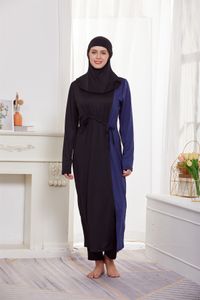 3 pezzi Donne modeste set di Burkini set completo copertura da bagno musulmano costume da bagno in spiaggia da bagno per nuoto hijab berretto lunghi pantaloni outfit s-xl