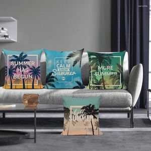 Kissen Sommerserise -Deckungsstil für Wohnzimmer Sofa Stranddekoration Kussenhoes Home Decor Poduszka