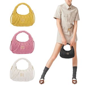 Wander Matelasse MIU Designer Bolsa de ombro de axilos feminino Miumiubag Luxurys bolsa de couro mini bolsa de bolsa alça masculina embreagem de viagem hobo até bolsas de crossbody