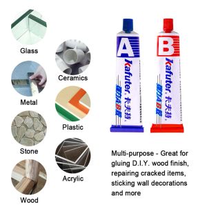 Adesivo forte A+B GLUE METAL METALE TUBO DI VETRO RIPARAZIONE POSSIMENTE SUPPRESSIONE DI SUGGERIMENTO DI SUGGERIMENTO STRUMENTO A DRIVE QUACI