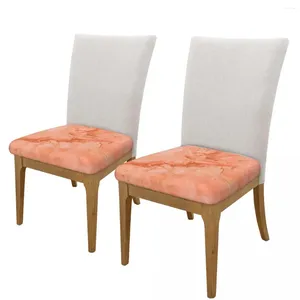 Stol täcker rosa rose marmor fyrkantig säte kudde täckning för vardagsrum mat borttagbara slipcovers skydd