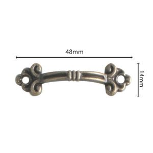 10PCS Antique Drawer Handle Cabinet Pulls Handle Jewelry Box Small Kitchen Cupboard Knob Furniture Drawer Hardware Accessories