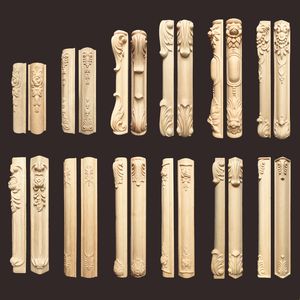 Solid Wood Furniture Leg Wooden Appliques Carving Sofa Leg for Chair Bed Cabinet Stool Coffee Table Replacement Feet Home Decor