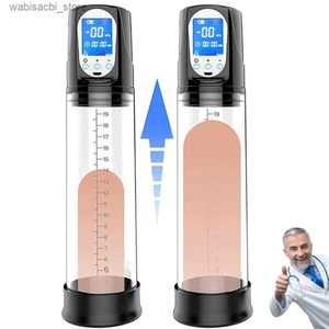 Other Health Beauty Items Electric Penis Pump Male Masturbator Vacuum Extender Enlarger Cock Ring Adult Delayed Ejaculation Erection Aid Training Toy L49