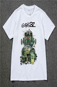 GORILLAZ THIRT UK Rock band Gorillazs Tshirt Hiphop Musica rap alternativa Maglietta THE NUOWOW Nuovo album Tshirt Pure Cotton3008983