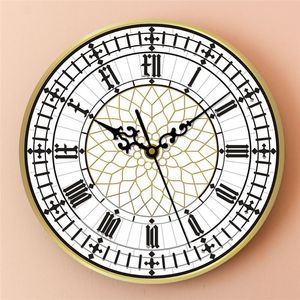 Fashionable Fun Design Wall Clock - Mute Movement With Big Ben Style - Dekorativ tyst klocka för sovrum, studie och inomhus