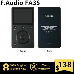 Players F.AUDIO FA3S Music Player Hifi sem perda DSD MP3 Player 2.4''Display Dual CS43198 MP3 Reprodutor