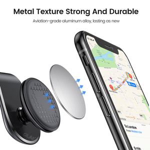 Air Vent Magnetic Car Phone Holder Magnet Clip Mount GPS Smartphone Support Stand i bilroterbar konsol för iPhone 13 Xiaomi