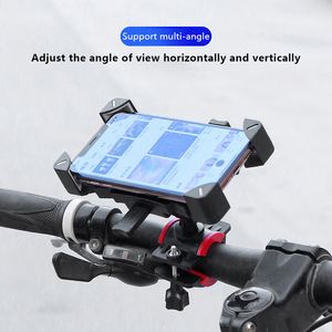 1pcs Bike Telefon Tutucu Motosiklet 360 ° Cep Telefonu İçin Evrensel Bisiklet Telefon Tutucuyu Görüntüle Şok geçirmez Braket GPS Klipsi