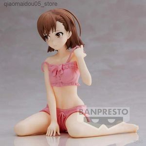 Action Toy Figures Transformation toys Robots 11CM anime with a certain science railway gun Misaka Mikoto picture pink swimsuit sitting in PVC