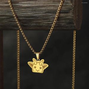 Pendant Necklaces CHENGXUN Cute Animal Goat Necklace For Men And Women Jewelry Stainless Steel Gift