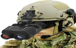 Bekintek 3D Capacete Night Vision Binoculares Cabeça Montável IR TECLOTES INFRARO DE IR GOGGLES LONGO Observe a distância na escuridão óptica 47842370