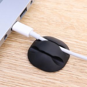 1/10PCS Silicone USB Data Wire Winder Cable Organizer Clamp Office Desktop Tidy Management Clips Mouse Headphone Line Holder