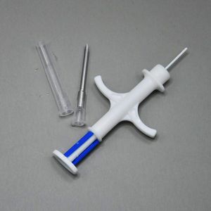 Smallest Recycle Needle 1.25x7mm Separated Microchip Syringe FDX-B Pet ID Tag 134.2KHz Animal Injector Matching Plastic Injector